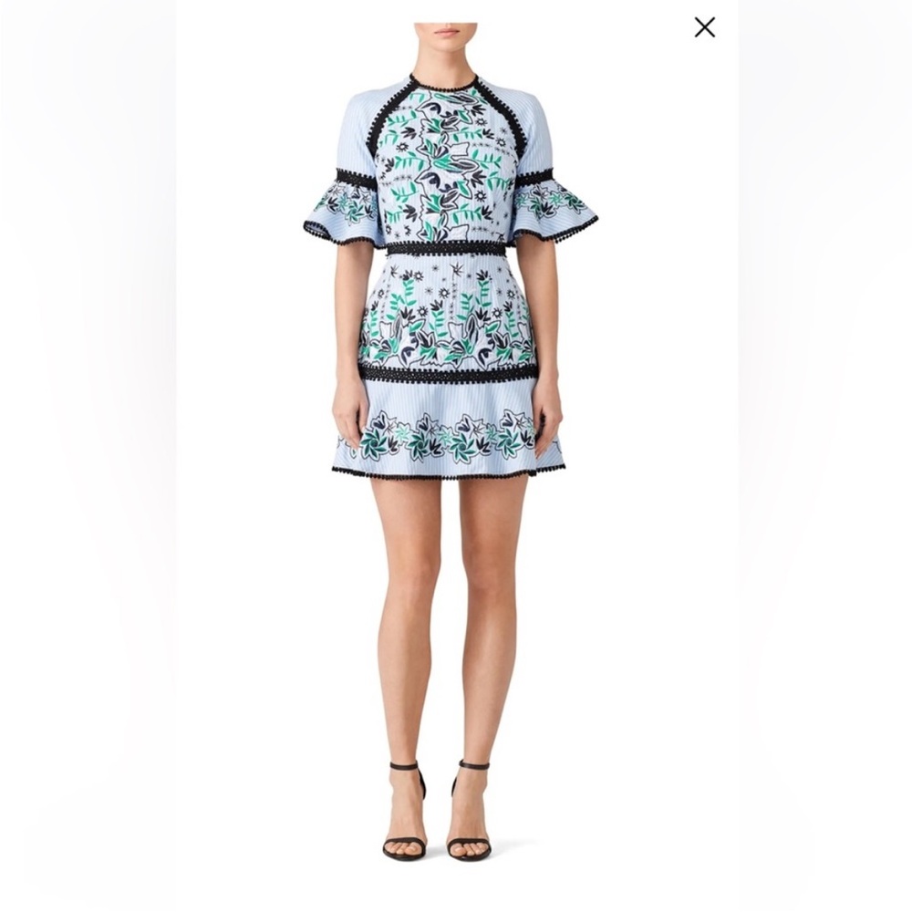 AMUR Embroidered Logan Dress Sz 6